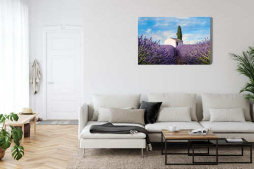 Obraz na płótnie Natura Lawenda domek  Premium Canvas - obrazek 6