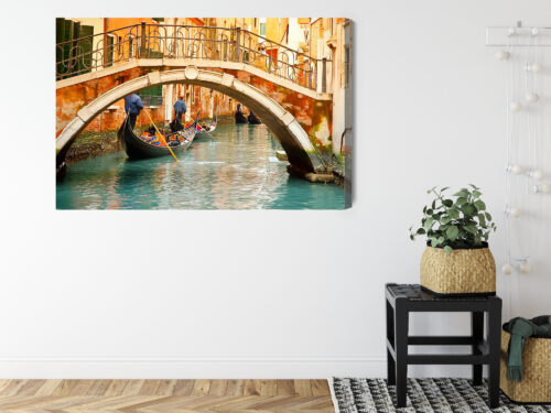 Obraz na płótnie Miasto Wenecja gondole  Premium Canvas - obrazek 8