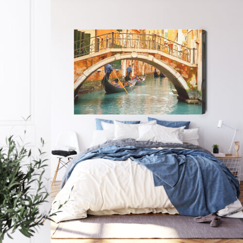 Obraz na płótnie Miasto Wenecja gondole  Premium Canvas - obrazek 3