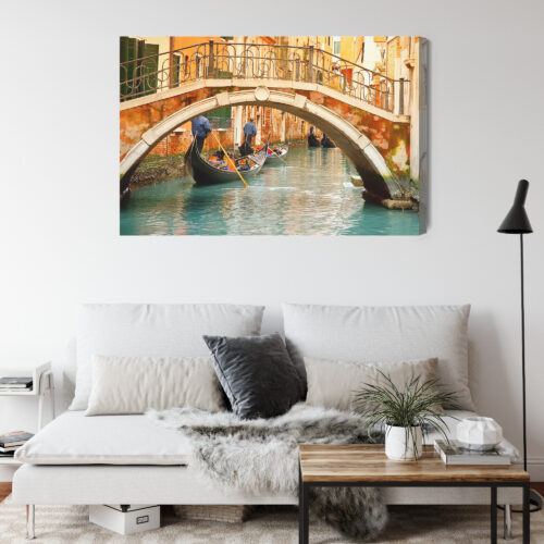 Obraz na płótnie Miasto Wenecja gondole  Premium Canvas - obrazek 4