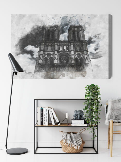 Obraz na płótnie Architektura Gotycka Katedra Notre-Dame  Premium Canvas - obrazek 9