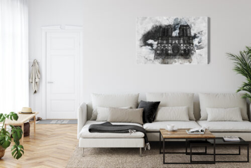 Obraz na płótnie Architektura Gotycka Katedra Notre-Dame  Premium Canvas - obrazek 6
