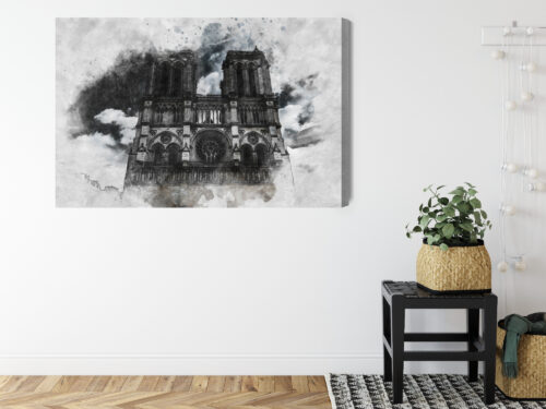 Obraz na płótnie Architektura Gotycka Katedra Notre-Dame  Premium Canvas - obrazek 8