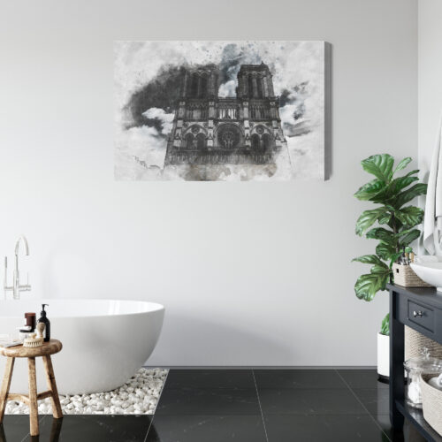 Obraz na płótnie Architektura Gotycka Katedra Notre-Dame  Premium Canvas - obrazek 5