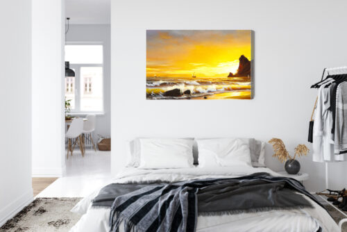 Obraz na płótnie Natura Morskie fale  Premium Canvas - obrazek 7