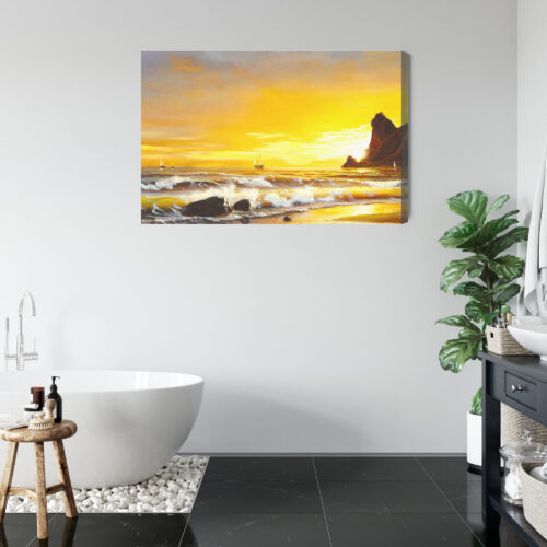 Obraz na płótnie Natura Morskie fale  Premium Canvas - obrazek 5