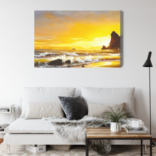 Obraz na płótnie Natura Morskie fale  Premium Canvas - obrazek 4