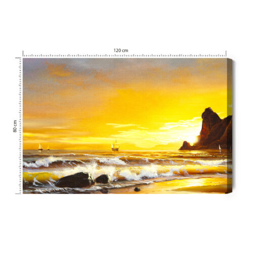 Obraz na płótnie Natura Morskie fale  Premium Canvas