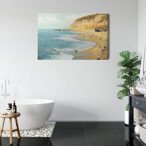 Obraz na płótnie Natura Nadmorska plaża  Premium Canvas - obrazek 5