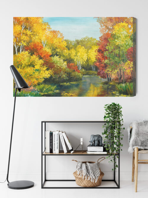 Obraz na płótnie Natura Jesienne drzewa  Premium Canvas - obrazek 9