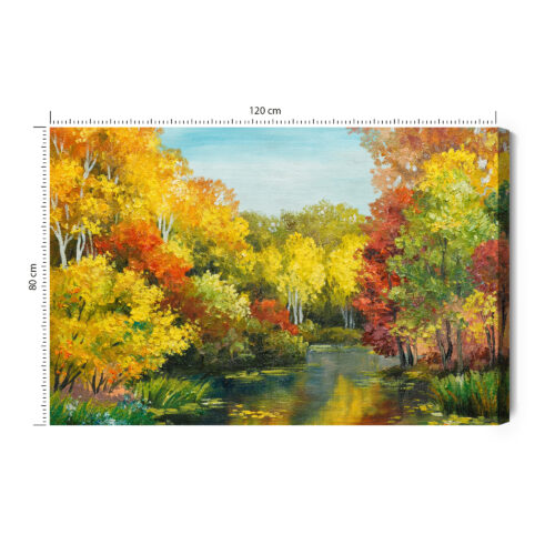 Obraz na płótnie Natura Jesienne drzewa  Premium Canvas