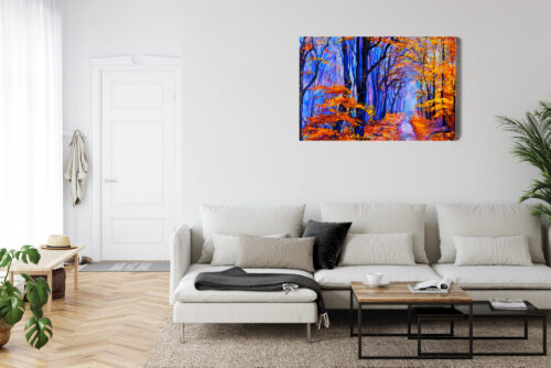Obraz na płótnie Natura Jesienny las  Premium Canvas - obrazek 6