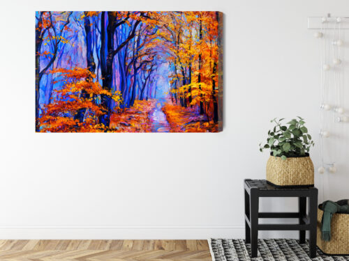 Obraz na płótnie Natura Jesienny las  Premium Canvas - obrazek 8