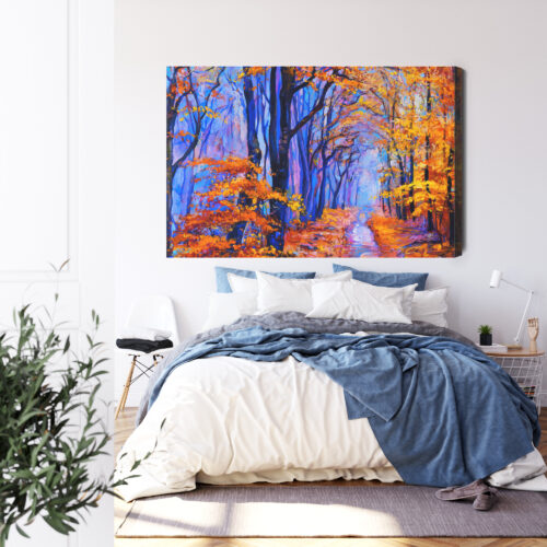 Obraz na płótnie Natura Jesienny las  Premium Canvas - obrazek 3