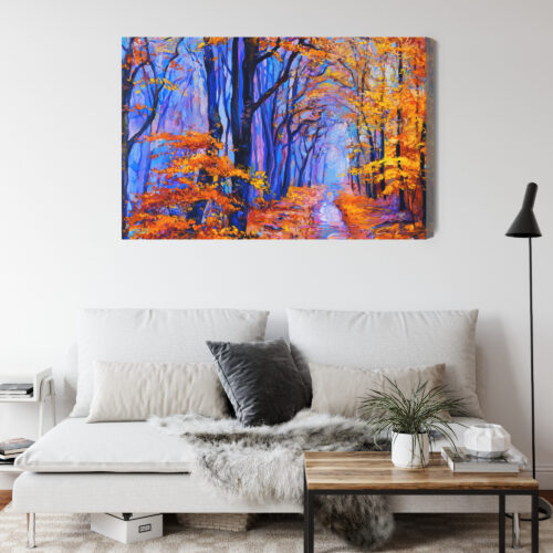Obraz na płótnie Natura Jesienny las  Premium Canvas - obrazek 4
