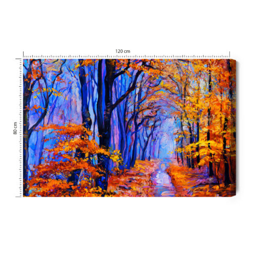 Obraz na płótnie Natura Jesienny las  Premium Canvas