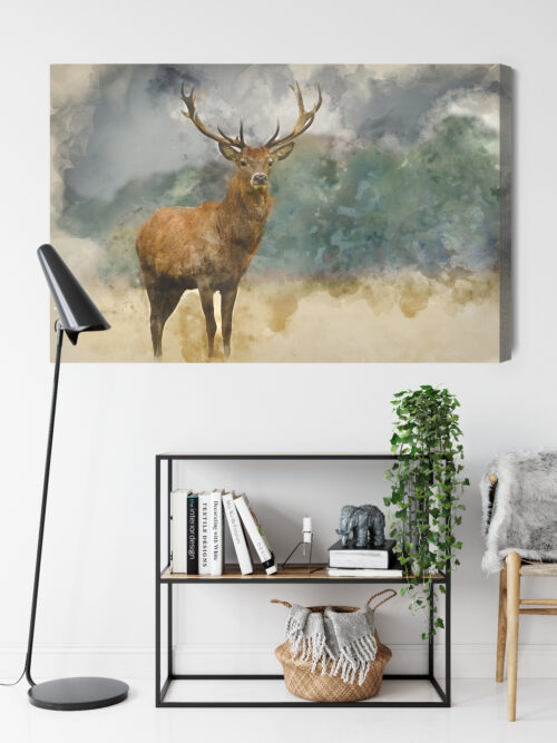 Obraz na płótnie Natura Premium Canvas Jeleń portret - obrazek 9