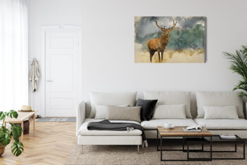 Obraz na płótnie Natura Premium Canvas Jeleń portret - obrazek 6