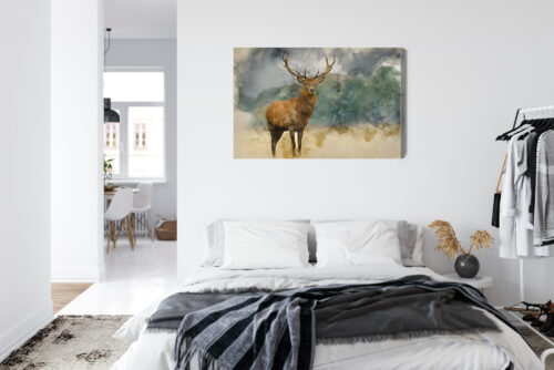 Obraz na płótnie Natura Premium Canvas Jeleń portret - obrazek 7