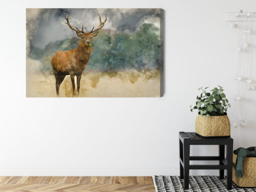 Obraz na płótnie Natura Premium Canvas Jeleń portret - obrazek 8