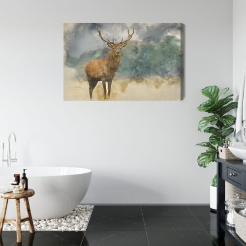 Obraz na płótnie Natura Premium Canvas Jeleń portret - obrazek 5