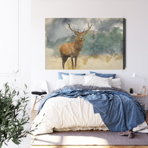 Obraz na płótnie Natura Premium Canvas Jeleń portret - obrazek 3
