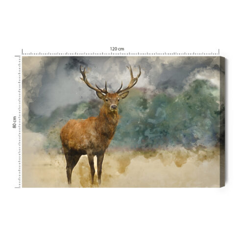 Obraz na płótnie Natura Premium Canvas Jeleń portret
