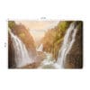 Obraz na płótnie Natura Górski wodospad Premium Canvas