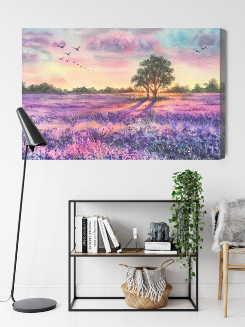 Obraz na płótnie Natura Lawendowe pole Premium Canvas - obrazek 9