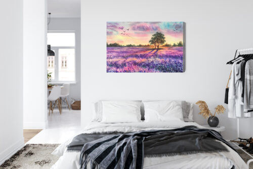 Obraz na płótnie Natura Lawendowe pole Premium Canvas - obrazek 7