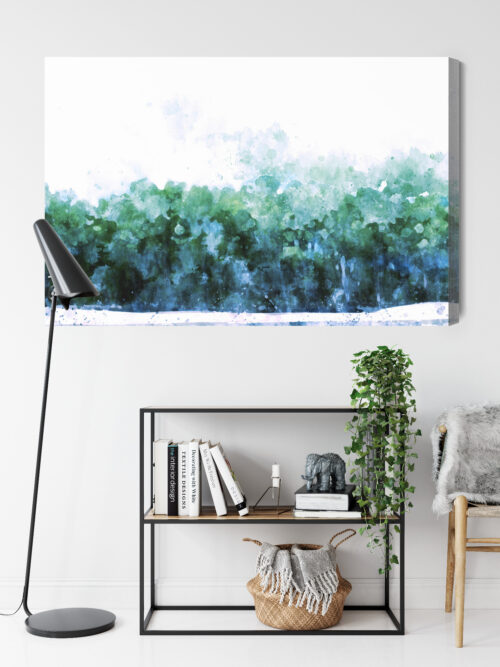 Obraz na płótnie Natura Zielony las Premium Canvas - obrazek 9