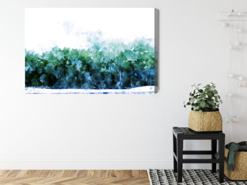 Obraz na płótnie Natura Zielony las Premium Canvas - obrazek 8