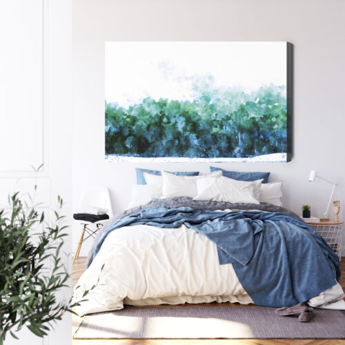 Obraz na płótnie Natura Zielony las Premium Canvas - obrazek 3