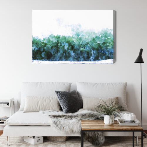 Obraz na płótnie Natura Zielony las Premium Canvas - obrazek 4