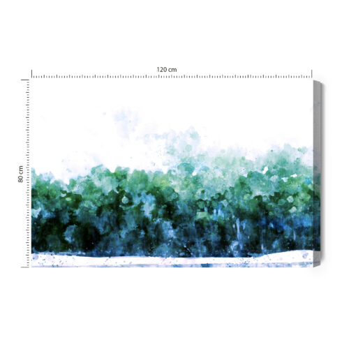 Obraz na płótnie Natura Zielony las Premium Canvas
