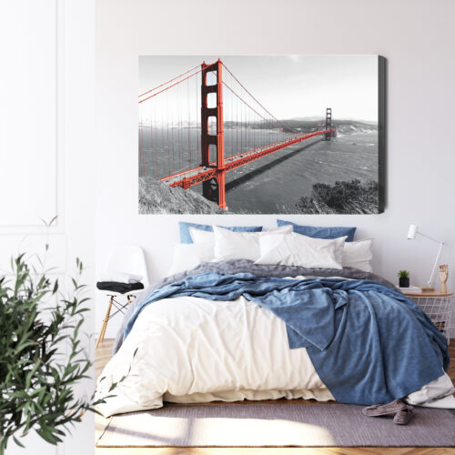 Obraz na płótnie Architektura Most Golden Gate Premium Canvas - obrazek 3