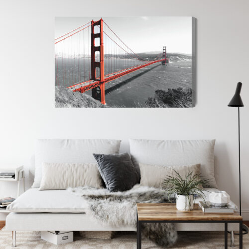 Obraz na płótnie Architektura Most Golden Gate Premium Canvas - obrazek 4