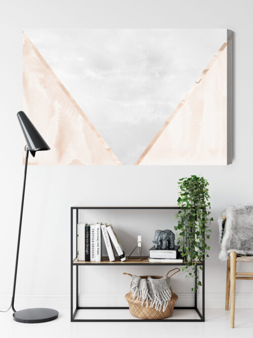 Obraz na płótnie Abstrakcja Geometryczne trójkąty Premium Canvas - obrazek 9