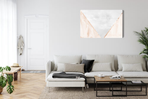Obraz na płótnie Abstrakcja Geometryczne trójkąty Premium Canvas - obrazek 6