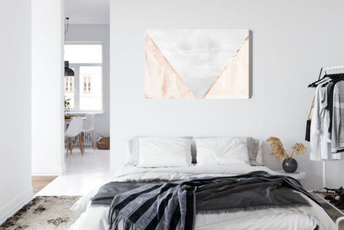 Obraz na płótnie Abstrakcja Geometryczne trójkąty Premium Canvas - obrazek 7
