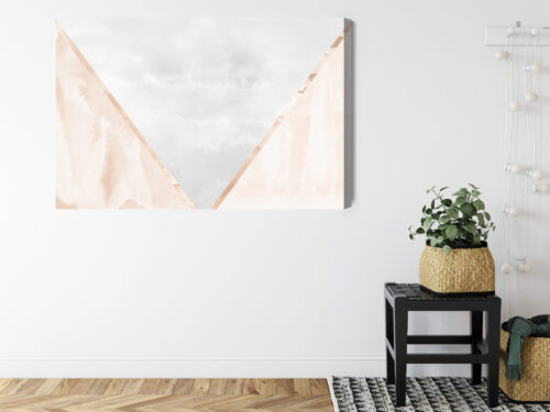 Obraz na płótnie Abstrakcja Geometryczne trójkąty Premium Canvas - obrazek 8