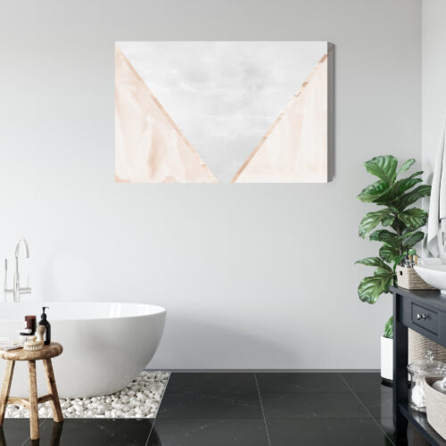 Obraz na płótnie Abstrakcja Geometryczne trójkąty Premium Canvas - obrazek 5