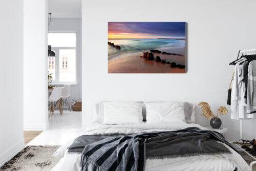 Obraz na płótnie Natura Nadmorski zachód słońca Premium Canvas - obrazek 7
