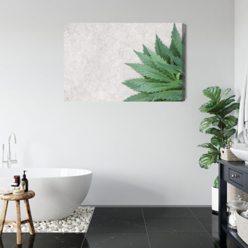 Obraz na płótnie Natura Zielone liście konopi Premium Canvas - obrazek 5