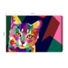 Obraz na płótnie Pop Art Kolorowy kot geometryczny Premium Canvas