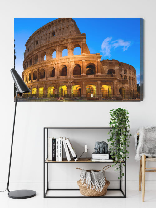 Obraz na płótnie Architektura Koloseum nocą Premium Canvas - obrazek 9