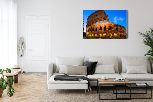 Obraz na płótnie Architektura Koloseum nocą Premium Canvas - obrazek 6
