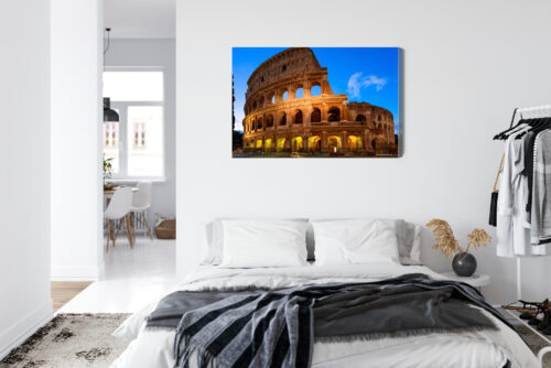 Obraz na płótnie Architektura Koloseum nocą Premium Canvas - obrazek 7