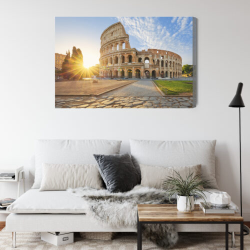 Obraz na płótnie Architektura Koloseum o wschodzie Premium Canvas - obrazek 4