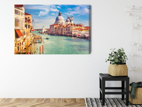 Obraz na płótnie Miasta Wenecja z kanałem Premium Canvas - obrazek 8